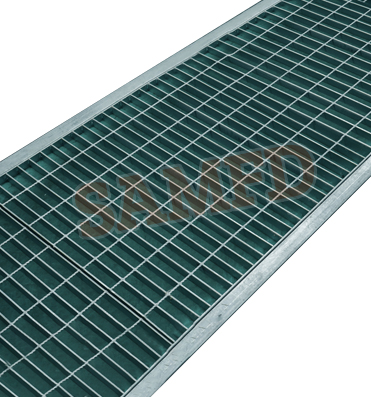 Thickened hot-dip galvanized floor grating